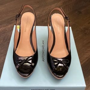 Antonio Melanie Black Racquelle Sandal size 8